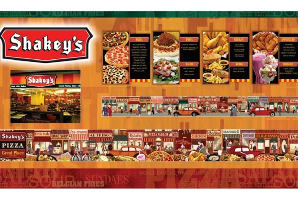 ASYA Design/QASYA - Shakey's Menu and Wall Mural